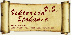 Viktorija Stokanić vizit kartica